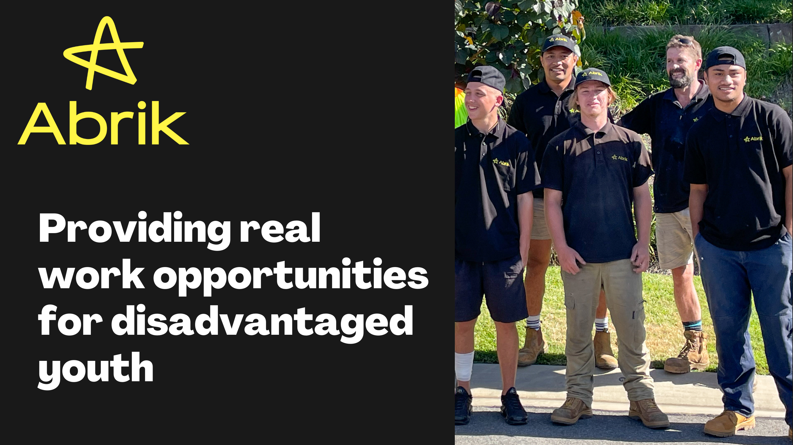 Providing real work opportunities for disadvantaged youth